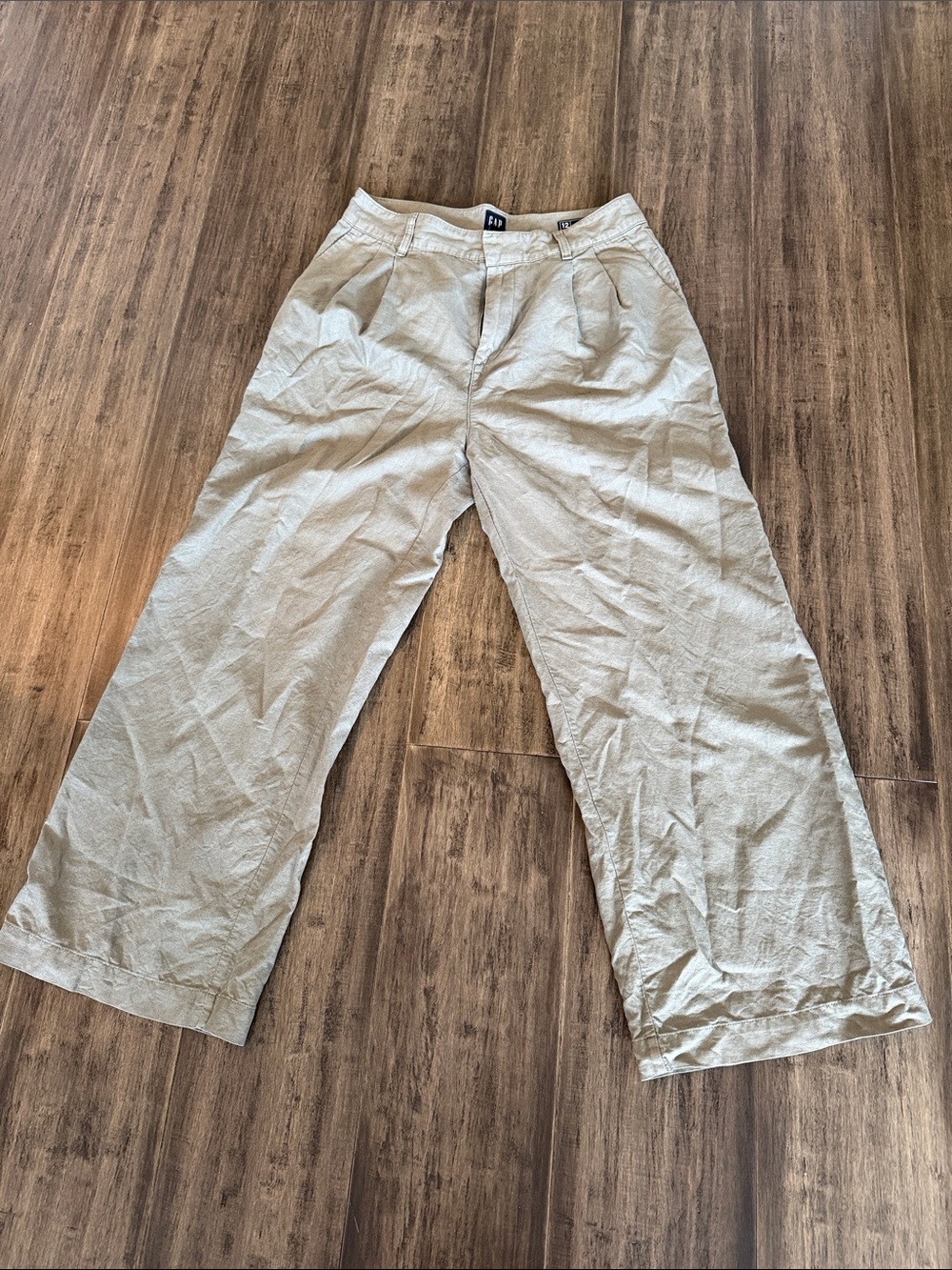 GAP Women's Wide-Leg Trousers — Beige